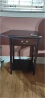 One Drawer Mahogany Lamp Table