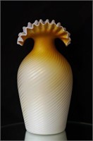 Stevens & Williams Glass Pompeian swirl glass Vase