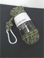 New secure hold rope with Carabiner 3/8 inch x 50