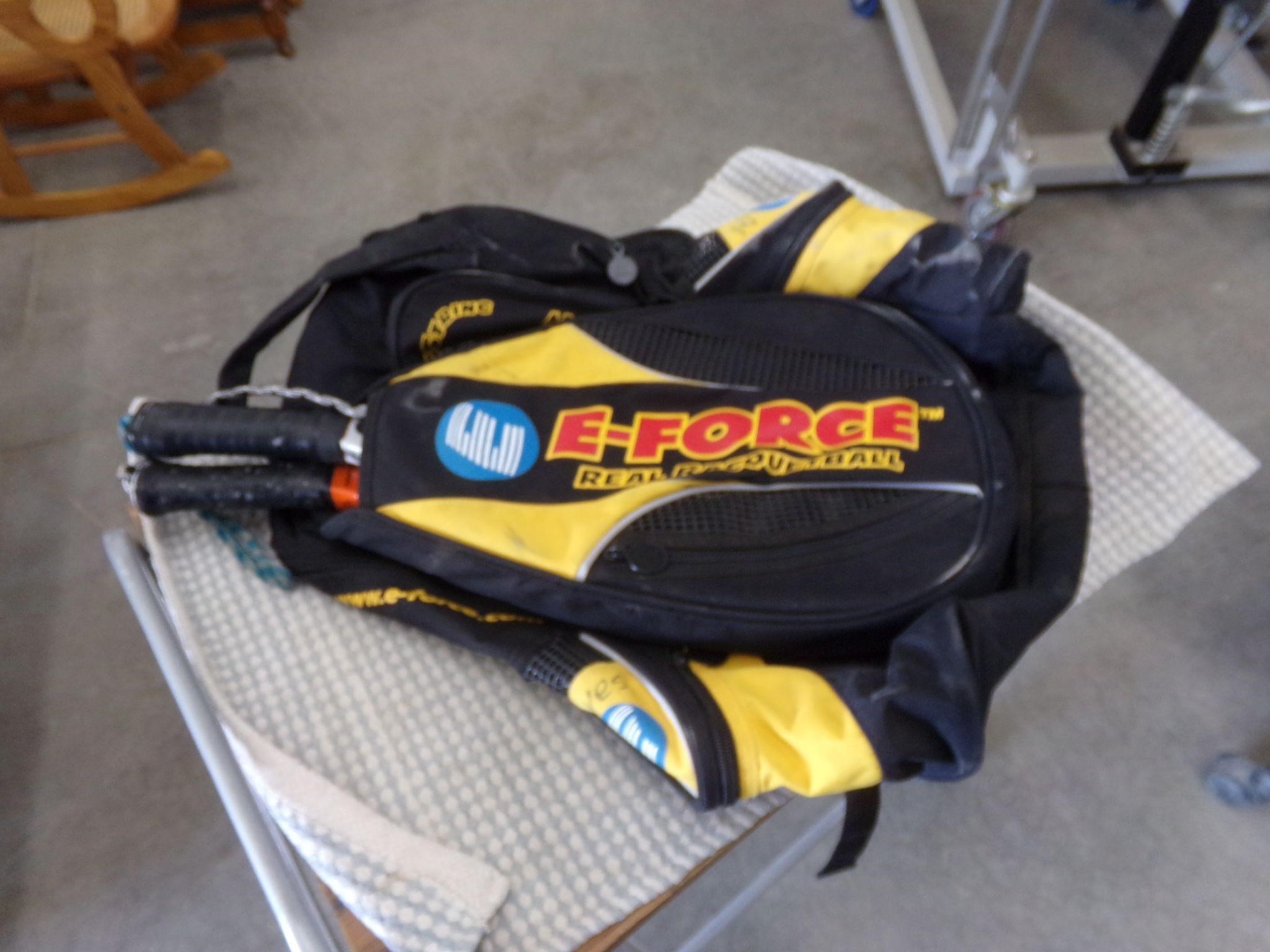 Racket ball back pack and racket