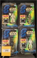 4 NIB STAR WARS POWER OF THE FORCE ACTION FIGURES