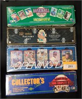4 SEALED BOXES MLB TRADING CARDS