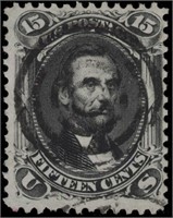 US stamp #77 Used F/VF reperfed at right CV $180