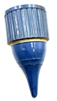 Antique Flower Pocket  Blue Glaze Stoneware
