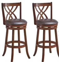 Retail$230 Set of 2 Swivel Bar Stools