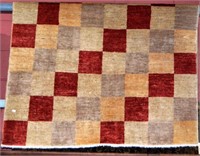 Modern Afghan Chobi pure wool handmade rug,