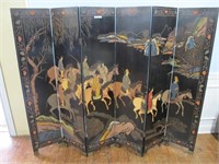 6 PANEL ORIENTAL SCREEN 6FT , 16 W EACH PANEL