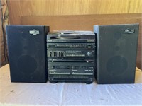 Yorx Compact Stereo System/Turntable/Tape Deck/