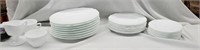 LOT OF MILK GLASS DISHES