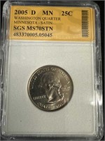 2005 D MINNESOTA -Satin  Washington State Quarter