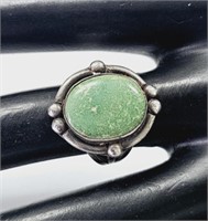 Sterling Silver Green Turquoise Ring