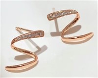 Natural Diamond 18Kt Gold Earrings