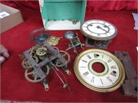 Antique clock parts.