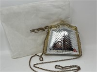 Sasha NY Snakeskin Handbag Clutch Metallic