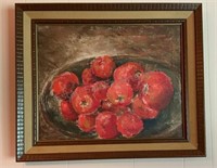 Painted Canvas BOWL OF TOMATOES 24-1/2” x 20-1/2”