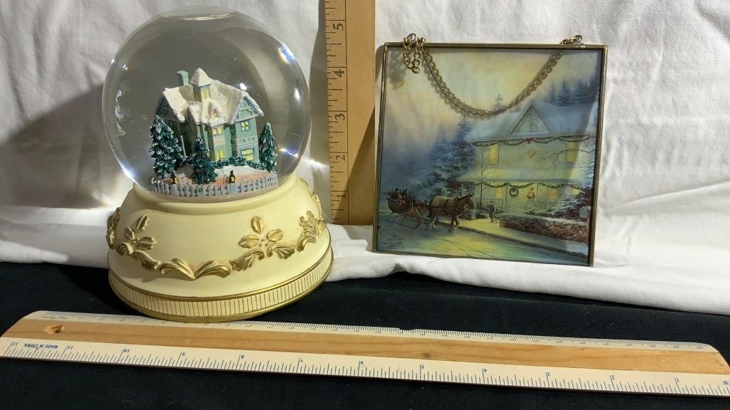 Thomas Kincaid Items, Musical SnowGlobe, Window