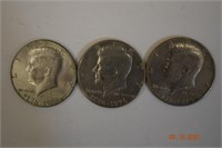 3- 1776-1976 US Bicentennial Half Dollars