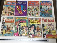 8 assorted comic books