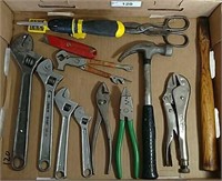 Box of wrenches, Pliers , Hammer and more