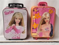 BARBIE Rolling Suitcases with Contents