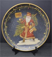 Ceramic Santa Plate Decor Only