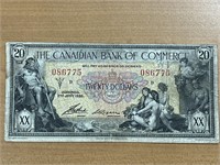 1935 Canada Bank of Commerce $20 Bill