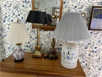 Lot of four  table lamps