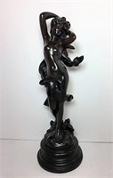 Cast Metal Art Nouveau Sculpture or bronze