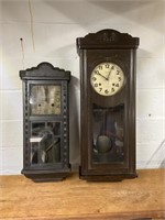 2 Early Hanging Clocks