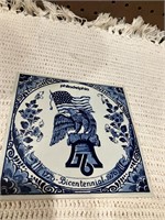 Delft blue trivet/tile