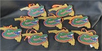 9 Florida Gator Ornaments