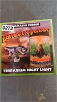 DINOSAUR VOLCANO TERRARIUM NIGHT LIGHT