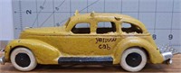 Cast iron Yellow cab car