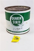 Quaker State Lubricant Advertising Can