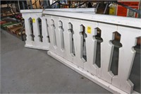 2 Country White Painted Display Rail Pieces