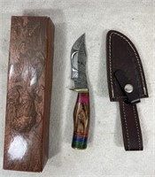 8" Knife W/sheath And Box