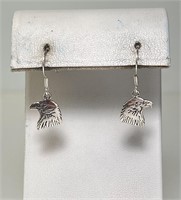 Sterling Silver Eagle Earrings 2 Grams