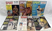Lot Of 6 Vintage Sport Magazines
