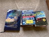 World Atlas, Army Book, Tractor Book