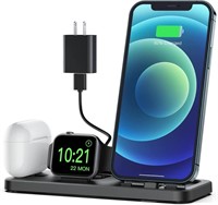 LIGHTWEIGHT AND PORTABLE 3 IN 1 CHARGING STATION