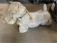 Concrete Dog Statue- Sealyham Terrier