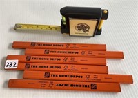 Carpenter Pencils & Tape Measure