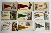 9 Post Cards (some postmarked 1912, 1913)