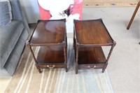 Pair of wellington hall end tables