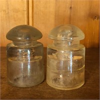 Whitall Tatum & Hemingray Clear Glass Insulators