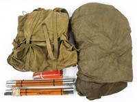 WWII US MOUNTAIN TROOPS REVERSIBLE TENT & BACKPACK