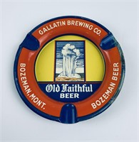 Old Faithful Beer Bozeman Montana Ashtray