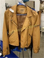 THREAD SUPPLY WOMAN'S BROWN LEATHER JACKET