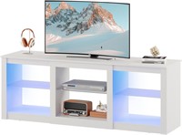 WLIVE TV Stand with LED Lights for TVs up to 65 in