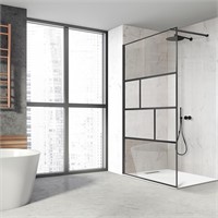 Shower Door 34*74 Inch  Matte Black